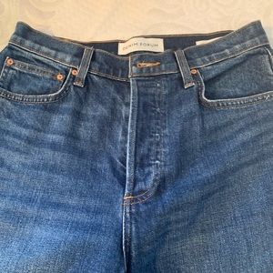 Denim forum arlo high waist straight. Worn once. Like new.